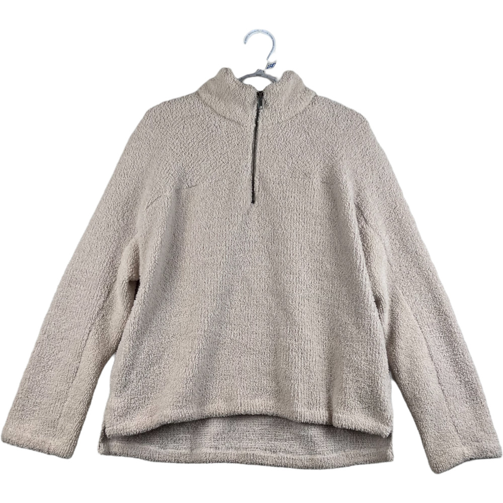 Altar'd State Fluffy Women’s sweater size Medium, Crew Neck, 1/4 Zip